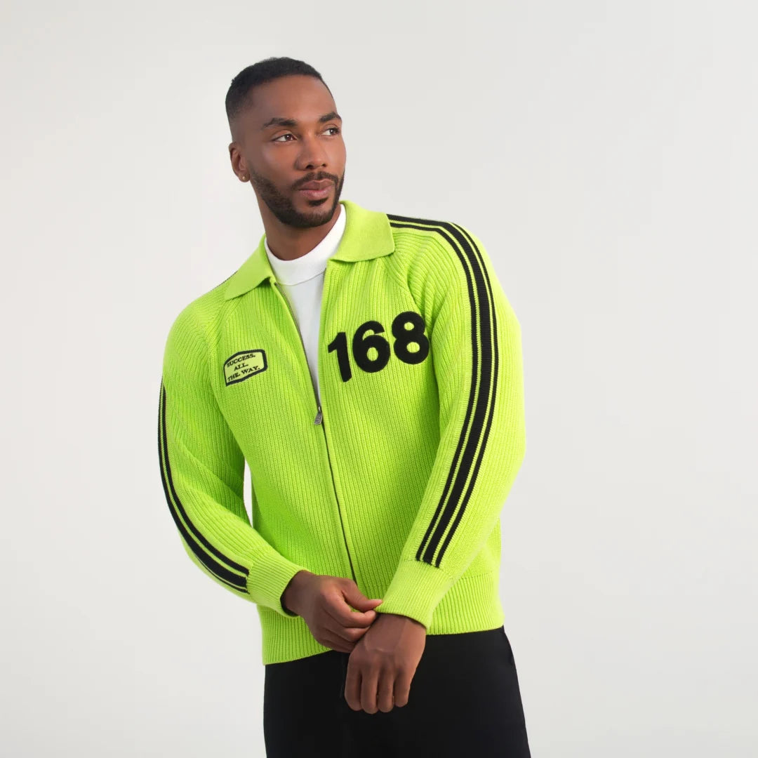 Urbvn Cotton Zip Cardigan – Men's Full Zip Lightweight Sweater