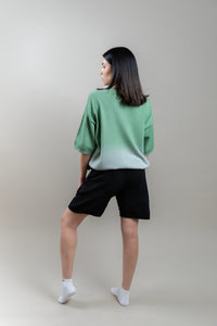 URBVN Summer Grass Tee in Bosphorus - back view